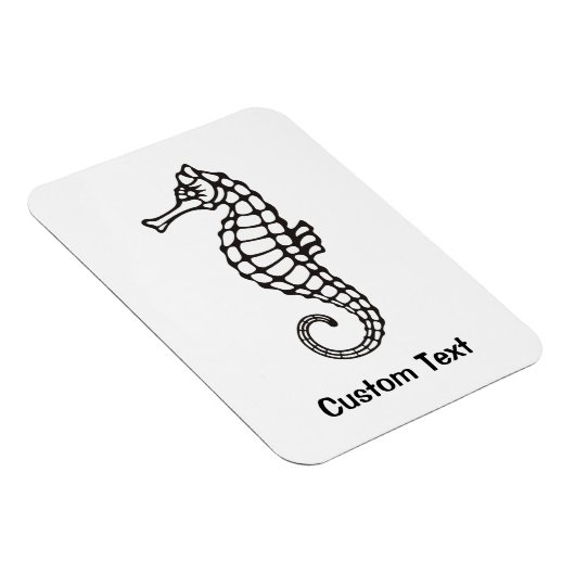Seahorse Black Magneet (Rechterzijde)
