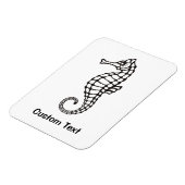 Seahorse Black Magneet (Linkerzijde)