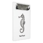 Seahorse Black Mini Klembord (Schuin)