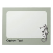 Seahorse Black Notitieblok (Voorkant)