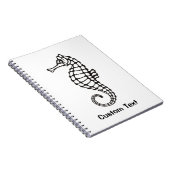 Seahorse Black Notitieboek (Rechterzijde)