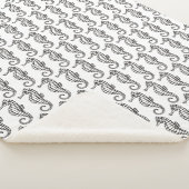 Seahorse Black Sherpa Deken (3/4)