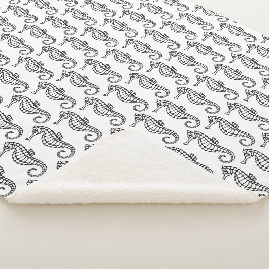 Seahorse Black Sherpa Deken (3/4)