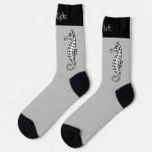 Seahorse Black Socks Sokken (Links)