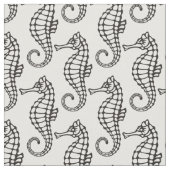Seahorse Black Stof (Close Up)