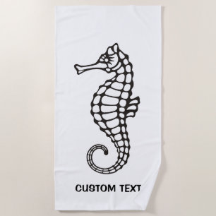 Seahorse Black Strandlaken