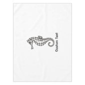 Seahorse Black Tafelkleed (Voorkant)