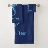 Seahorse Blue Bad Handdoek (Insitu)