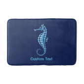 Seahorse Blue Badmat (Voorkant)