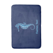 Seahorse Blue Badmat (Voorkant Verticaal)