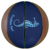 Seahorse Blue Basketbal (Verticaal)