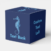 Seahorse Blue Bedankdoosjes (Achterkant)