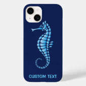 Seahorse Blue Case-Mate iPhone Case (Achterkant)
