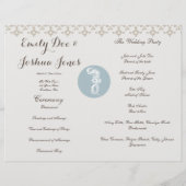 Seahorse Blue Classic Nautical Elegant (Achterkant)