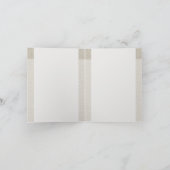 Seahorse Blue Classic Nautical Elegant Bedankkaart (Binnen)