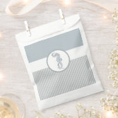 Seahorse Blue Classic Nautical Elegant Bedankzakje (Geknipt)