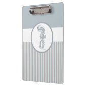 Seahorse Blue Classic Nautical Elegant Klembord (Links)