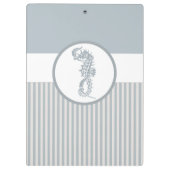 Seahorse Blue Classic Nautical Elegant Klembord (Achterkant)