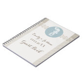Seahorse Blue Classic Nautical Elegant Notitieboek (Linkerzijde)