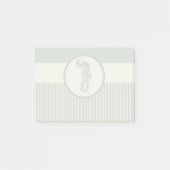 Seahorse Blue Classic Nautical Elegant Post-it® Notes (Voorkant)
