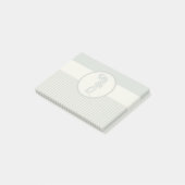 Seahorse Blue Classic Nautical Elegant Post-it® Notes (Schuin)