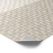 Seahorse Blue Classic Nautical Elegant Poster (Hoek)