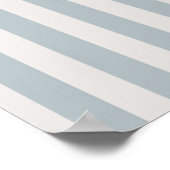 Seahorse Blue Classic Nautical Elegant Poster (Hoek)