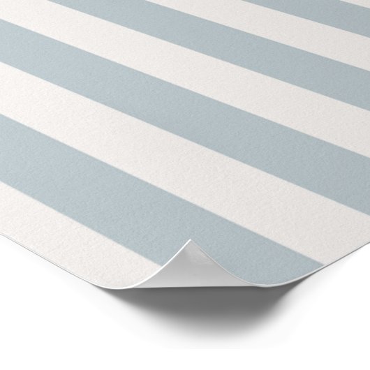 Seahorse Blue Classic Nautical Elegant Poster (Hoek)