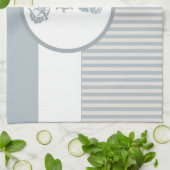 Seahorse Blue Classic Nautical Elegant Theedoek (Gevouwen)