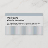 Seahorse Blue Classic Nautical Elegant Visitekaartje (Voorkant)