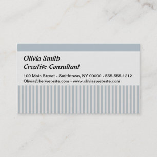 Seahorse Blue Classic Nautical Elegant Visitekaartje