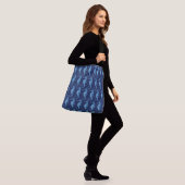 Seahorse Blue Crossbody Tas (Op model)