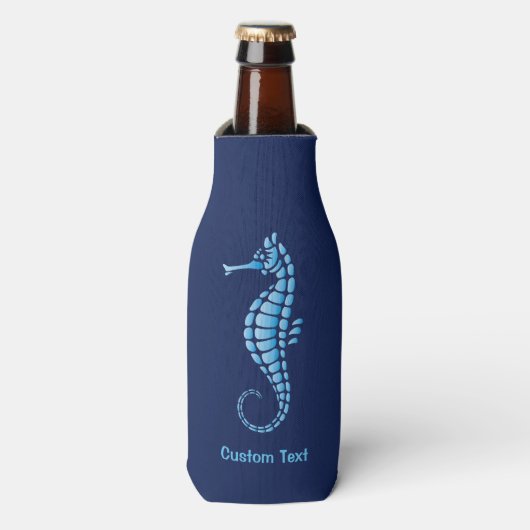 Seahorse Blue Flesjeskoeler (Fles Voorkant)
