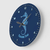 Seahorse Blue Grote Klok (Hoek)