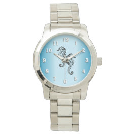 Seahorse Blue Horloge