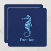 Seahorse Blue Kaart (Voorkant / Achterkant)