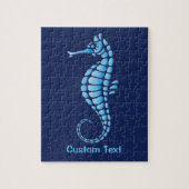 Seahorse Blue Legpuzzel (Verticaal)