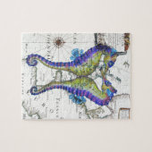 Seahorse Blue Legpuzzel (Horizontaal)