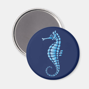 Seahorse Blue Magneet