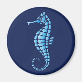 Seahorse Blue Magneet (Voorkant)
