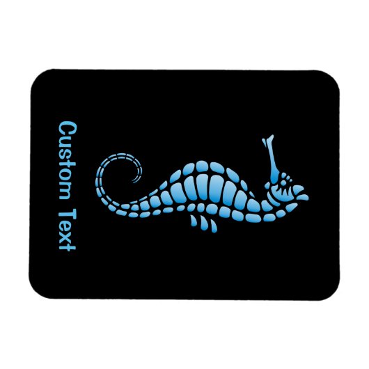 Seahorse Blue Magneet (Horizontaal)