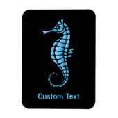 Seahorse Blue Magneet (Verticaal)