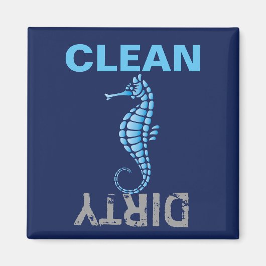 Seahorse Blue Magneet (Voorkant)