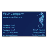Seahorse Blue Magnetisch Visitekaartje (Voorkant)