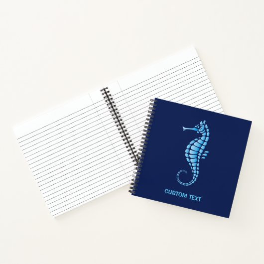 Seahorse Blue Notitieboek (Binnen)