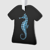 Seahorse Blue Ornament (voorkant)