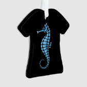Seahorse Blue Ornament (voorkant)