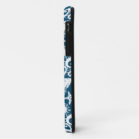 Seahorse Blue Pattern Case-Mate iPhone Case (Achterkant/links)