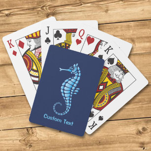 Seahorse Blue Pokerkaarten