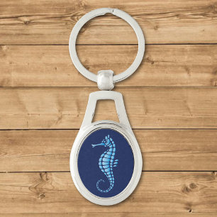 Seahorse Blue Sleutelhanger
